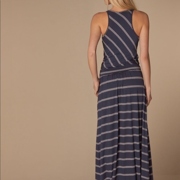 Michael Stars Stripe Midi length Casual Dress - Picture 3 of 7